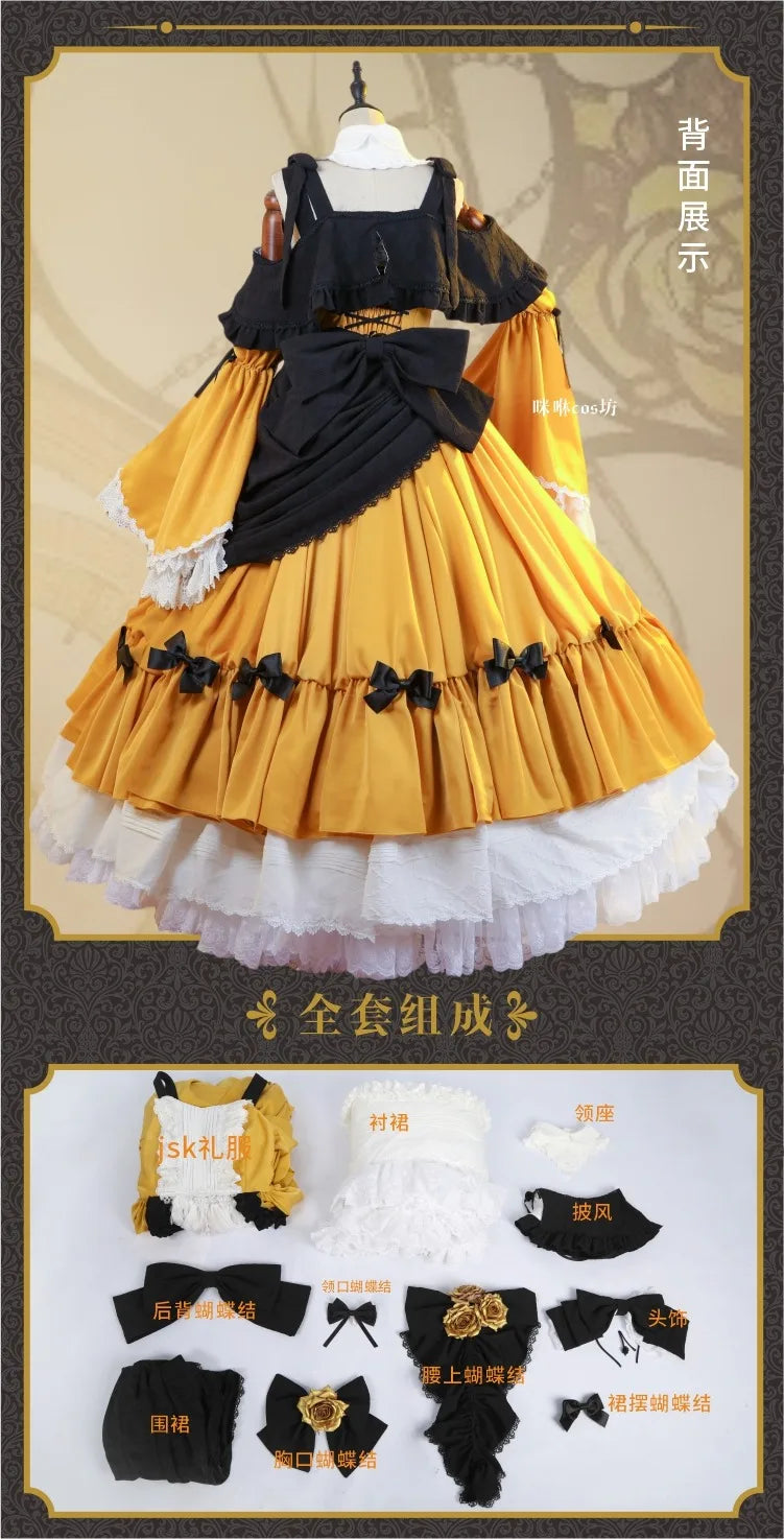 15th Anniversary Rin Cosplay Costume Women Cute Gothic Lolita Dress Halloween Outfits Anime Clothing Custom Made