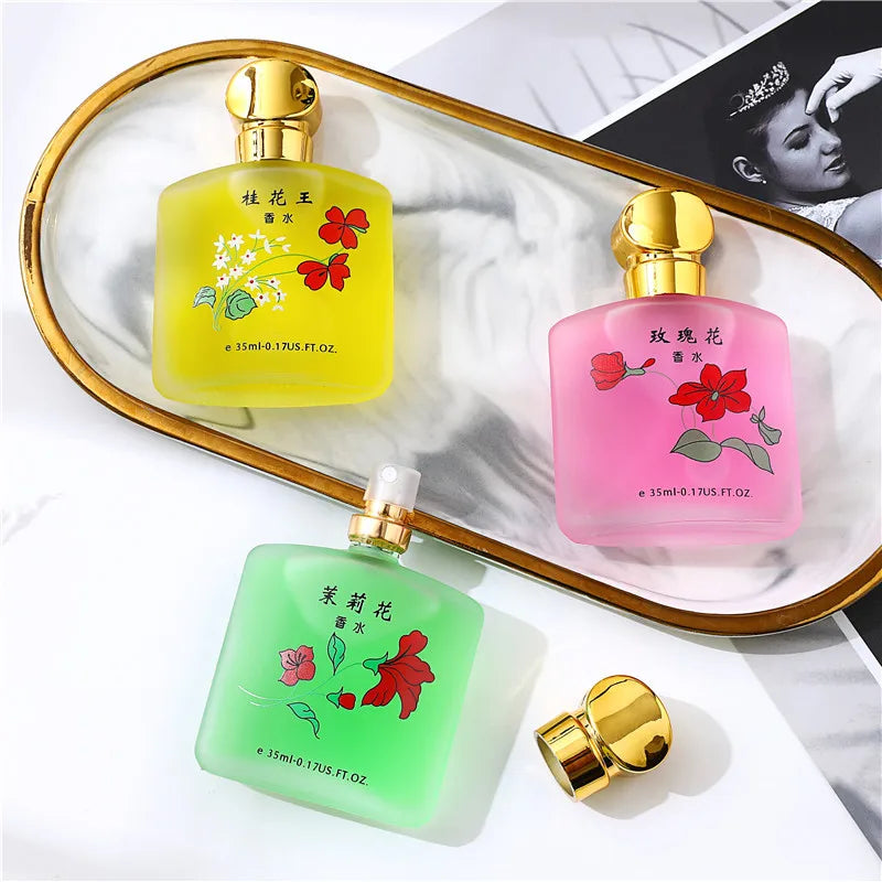 Osmanthus Perfume for Men Women Unisex Long Lasting Fresh Delicate Floral Scent with Rose Jasmine Student Fragrance 35ml Parfum