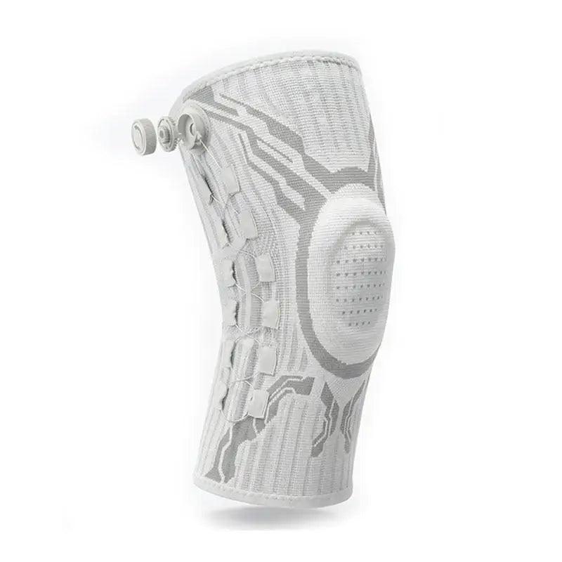 Right Leg Knob-Adjustable Sports Knee Brace with Spring Support Silicone Shock Absorption And Compression Knit for Knee Support