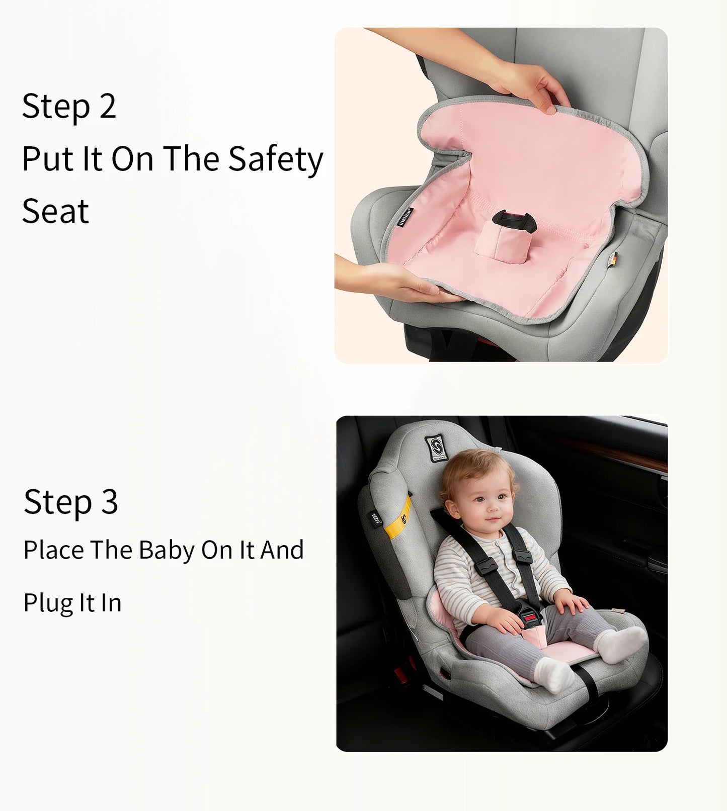 Safety Non-Slip Seat Protective Mat 3Layer Waterproof Stroller Cushion Skin-friendly Child Car Seat Multi-functional Diaper Pad
