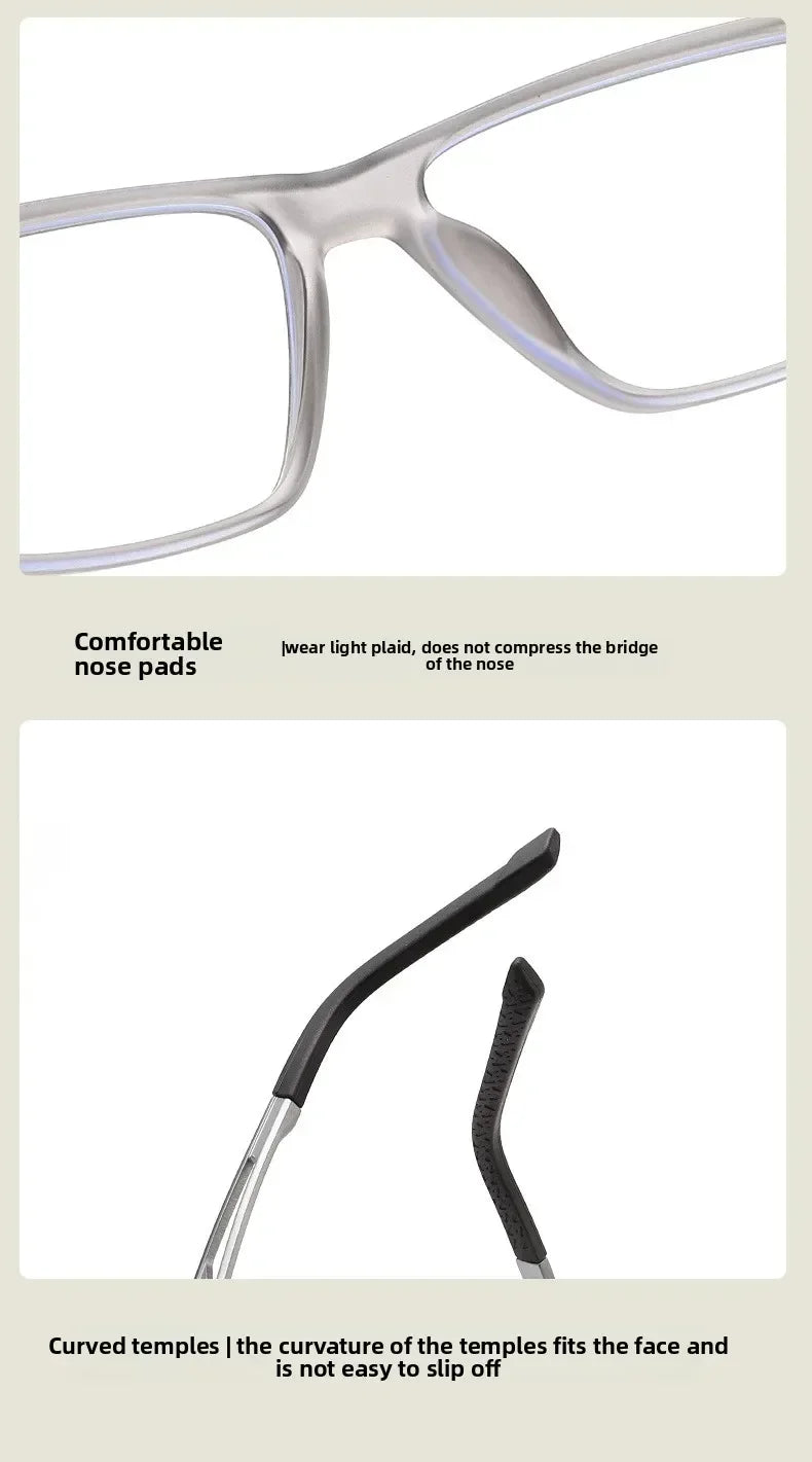 New Multifocal Photochromic Reading Glasses Unisex Ultra-Lightweight TR90 Bifocal Presbyopia Eyewear with Plus Diopter 0 To +4.0