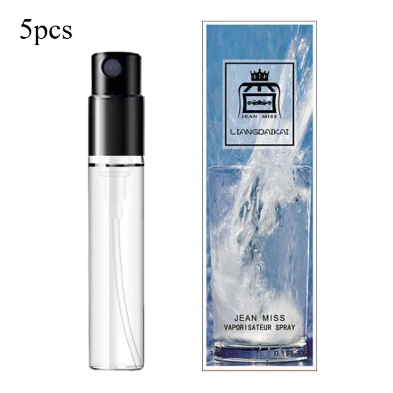 5pcs 3ml Q Style Brand Pheromone Perfume for Women Men Atomizer Beautiful Packaging Fashion Lady Sample Long Lasting Taste