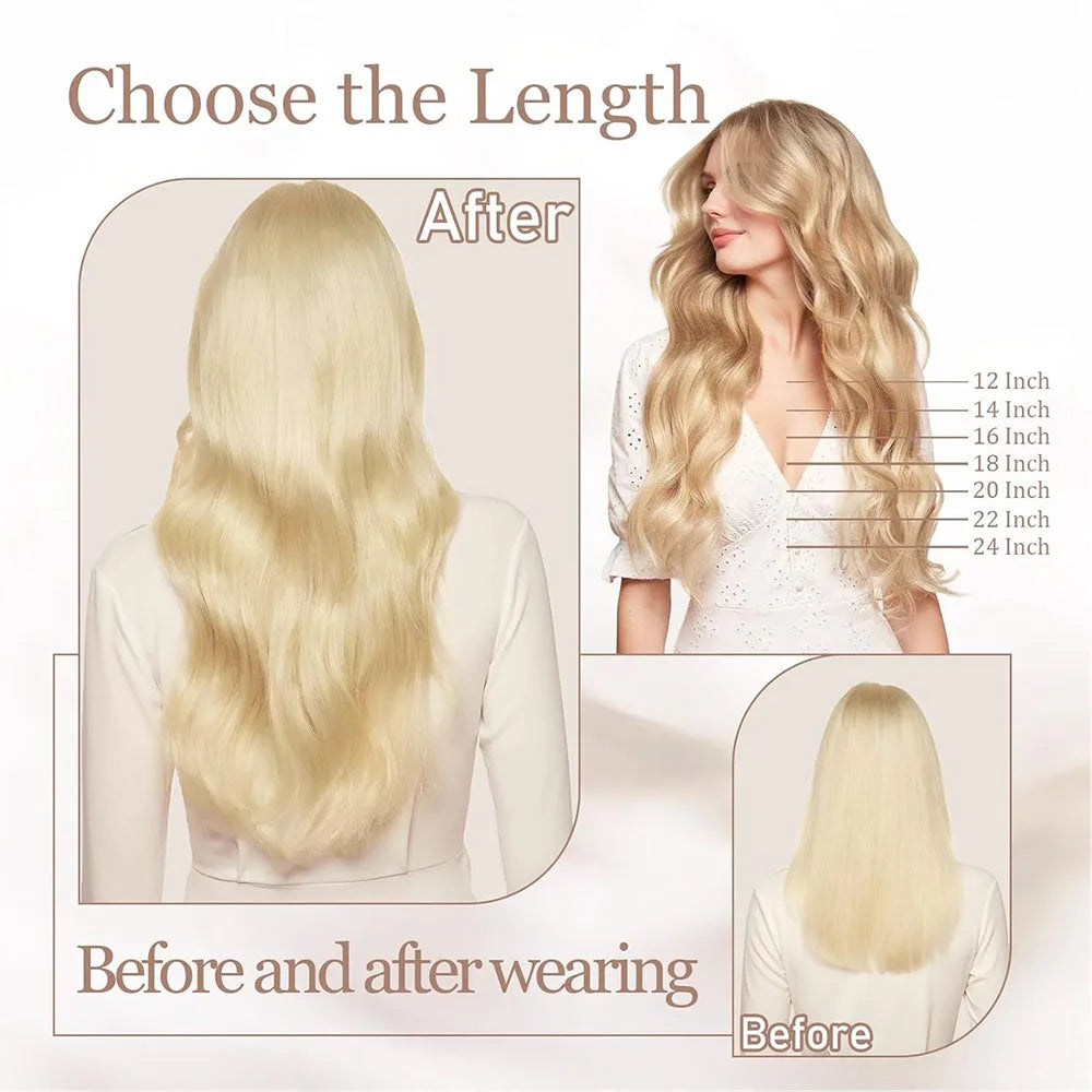 Seamless PU Tape Weft Human Hair Extensions Long PU Skin Weft Tape in Hair Extensions No Glue Human Hair For Fine Hair Long Weft