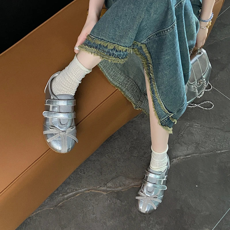 Flats Women Ballet Dance Shoes Walking Spring Cozy Sport Shoes Woman 2025 Fashion New Designer Sneakers Brand Zapatos De Mujer