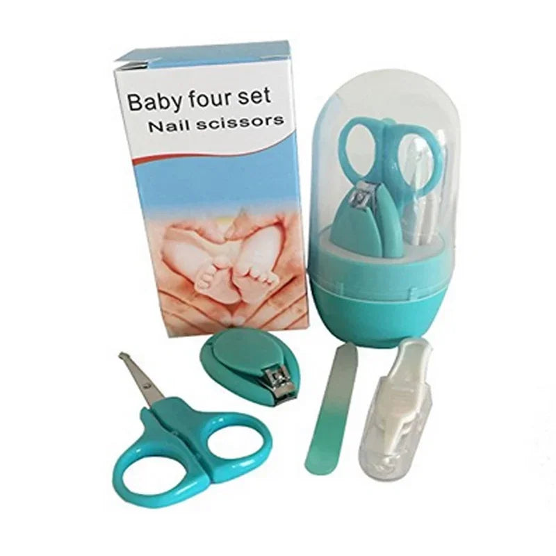Safe Portable  Nail Clipper Trimmer Tweezer with Box Children Manicure Kit Newborn Baby Nail Scissor Baby Nail Care Tool Kid