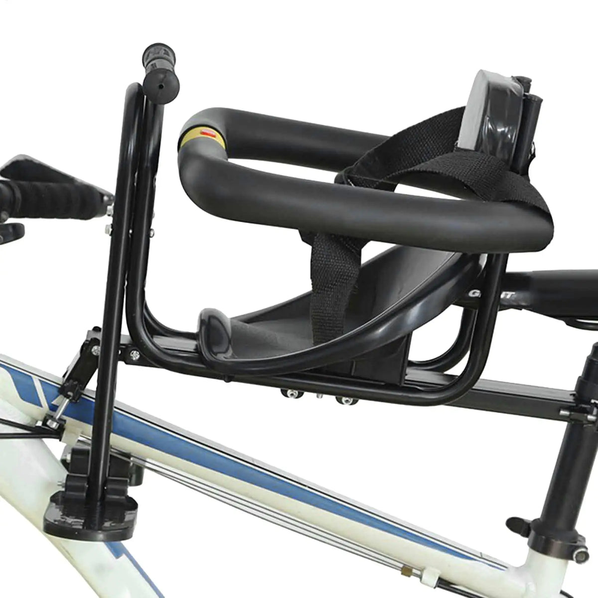 Front Mounted Child Bike Seat Easy Installation Kids Bike Seat with Guardrail Cycling Accessory Padded Padding