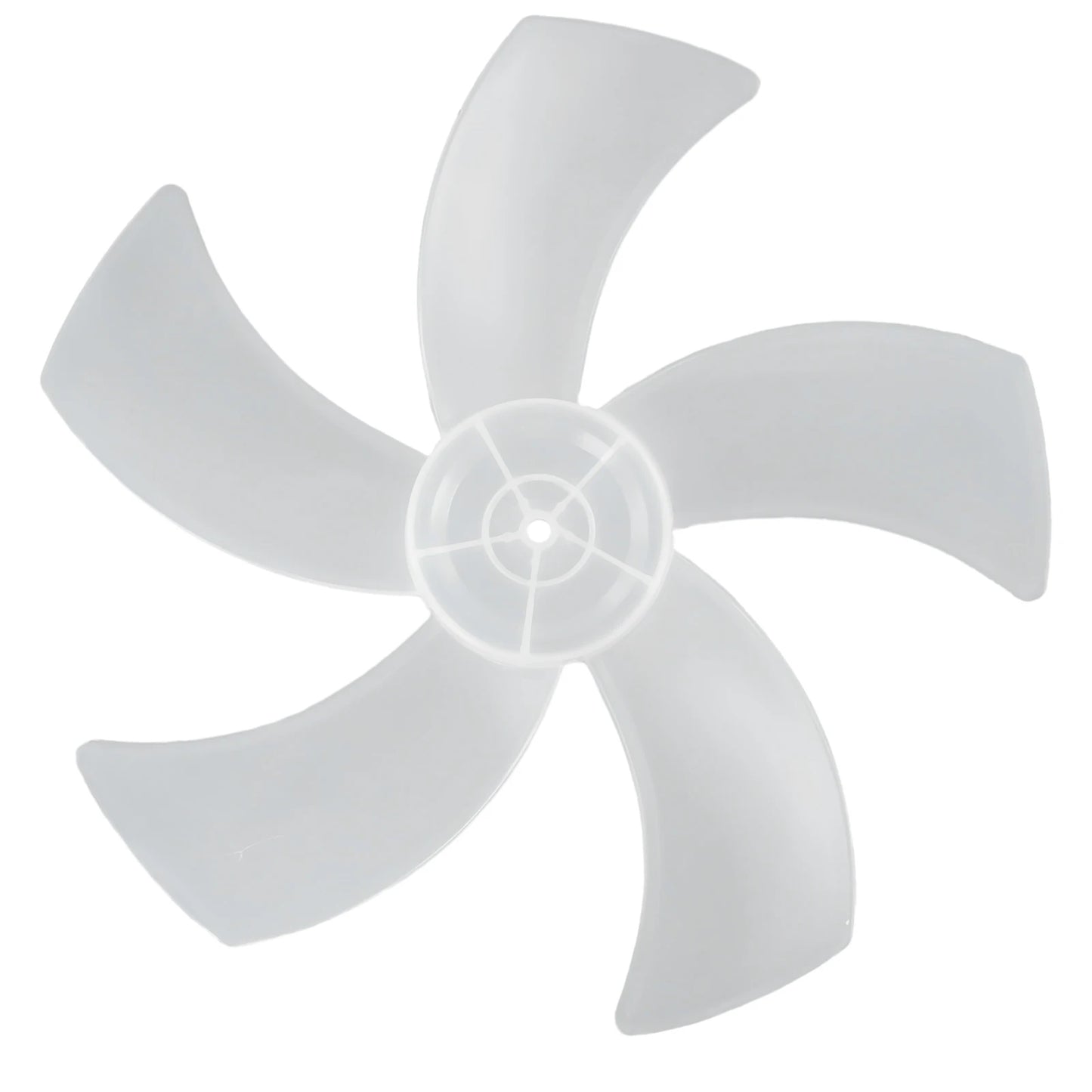 Replacement Fan Blade for 16 Inch Household Stand or Desk Fans 5 Leaves Plastic Blade with Nut Cover Offering Use