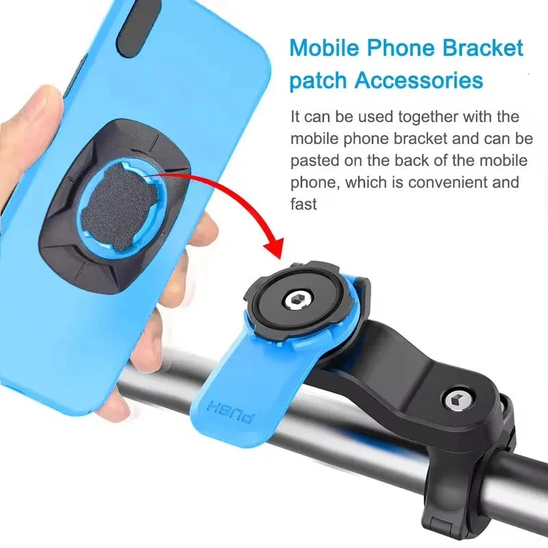 1-3PCS Bicycle Mobile Phone Bracket Patch Sticker GPS Computer Mount Support Phone Back Stickers Cycling Bracket Patch for MTB