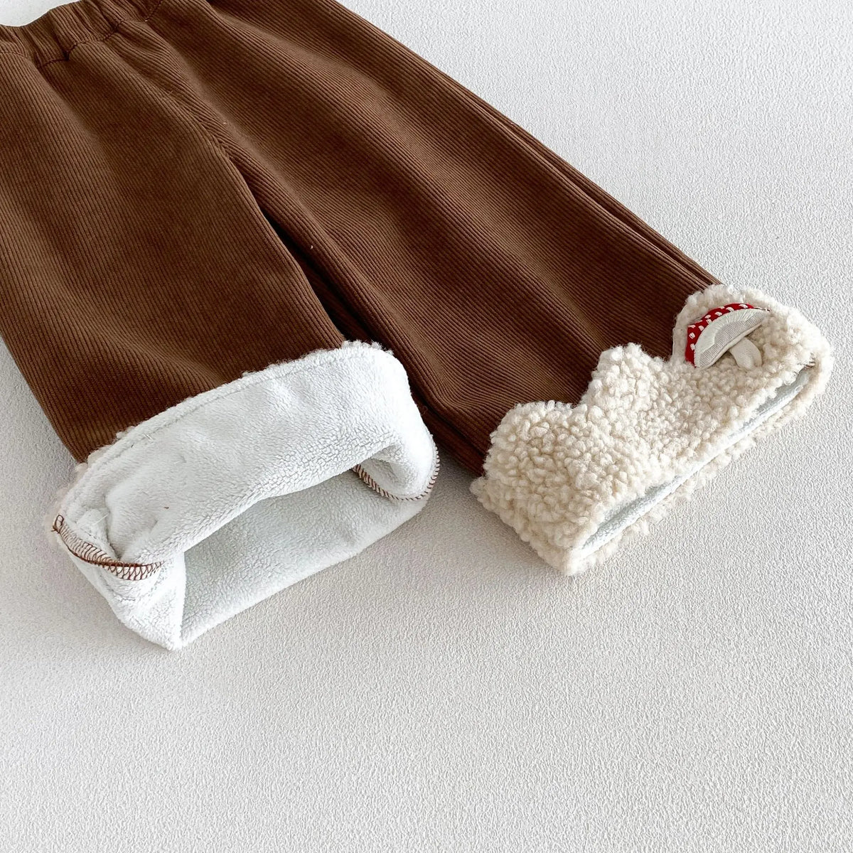 2026 New Winter Girls Embroidered Mushroom Fleece Jacket | Thick Warm Coat | Cute Outwear