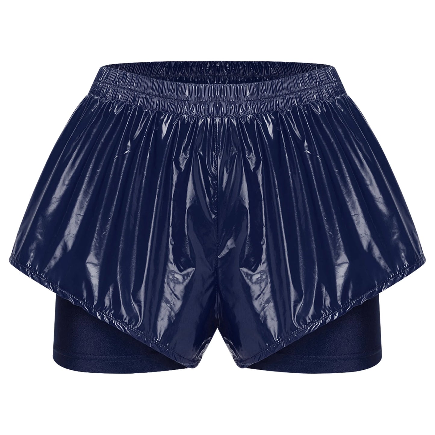 Women Waterproof 2 in 1 Athletic Shorts Swim Trunks Beach Pool Swimwear Beachwear Running Cycling Sports Workout Sportswear