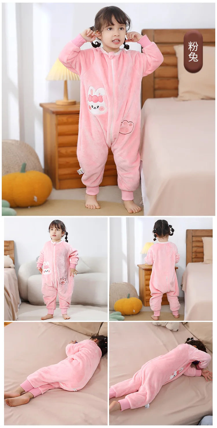 Kids Animal Dinosaur Kigurumi Costume Cosplay Cartoon Jumpsuit for Children Halloween Christmas Girls Boys Hooded Pajamas Onesie