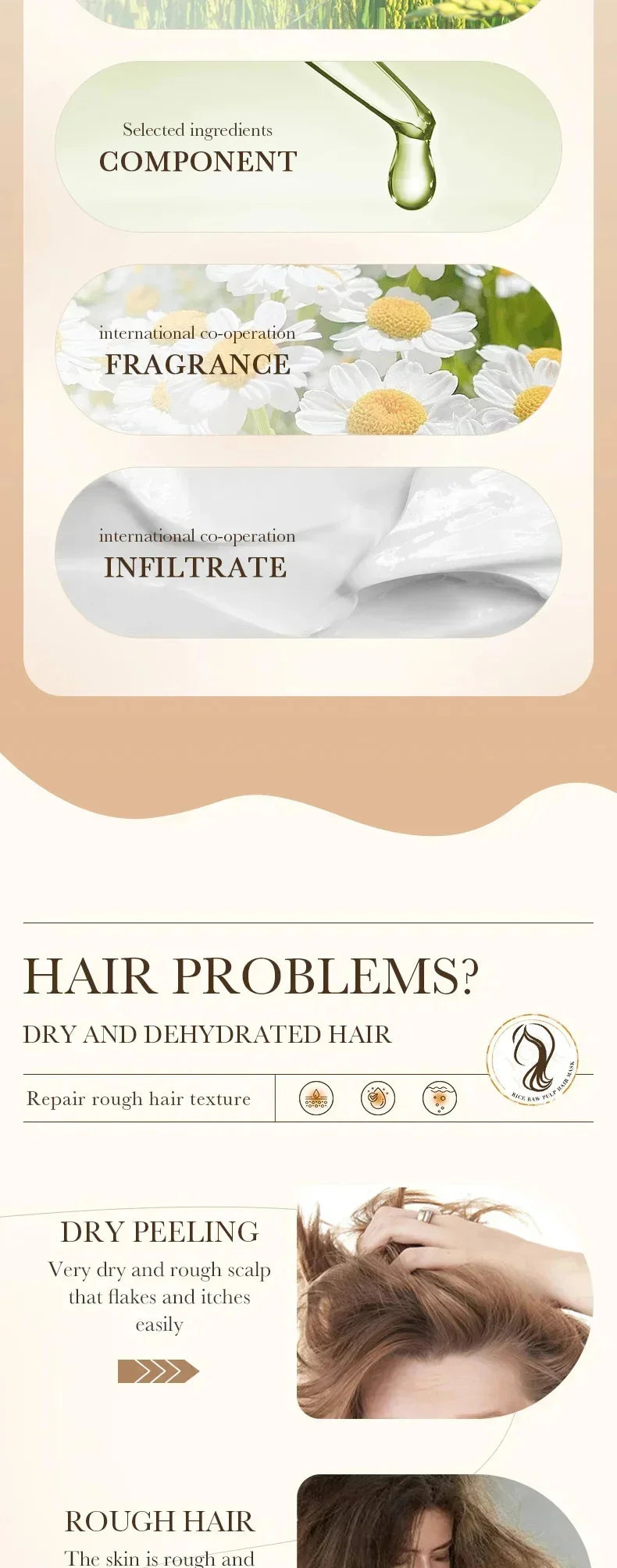 Keratin Hair Mask Magical 5 Second Repair Damage Frizzy Soft Smooth Shiny Hair Deep Moisturize Hair Treat Repair Hair Care Mask