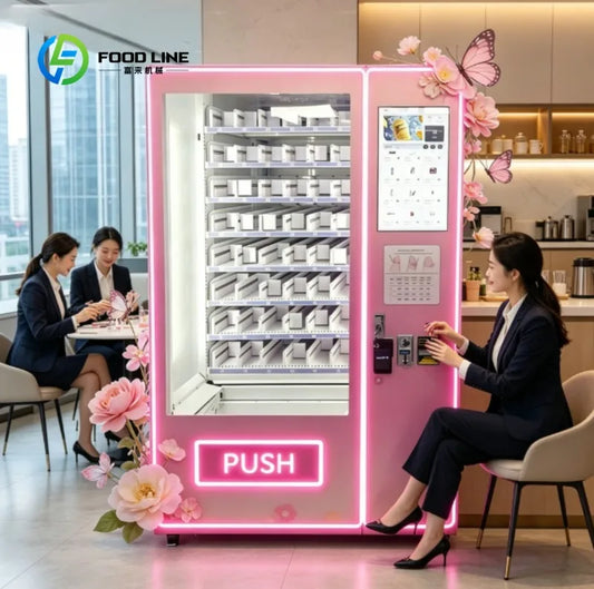 Automatic Makeup Dispenser Machine with LED Display, Smart Beauty Vending Solution for Stores and Public Locations