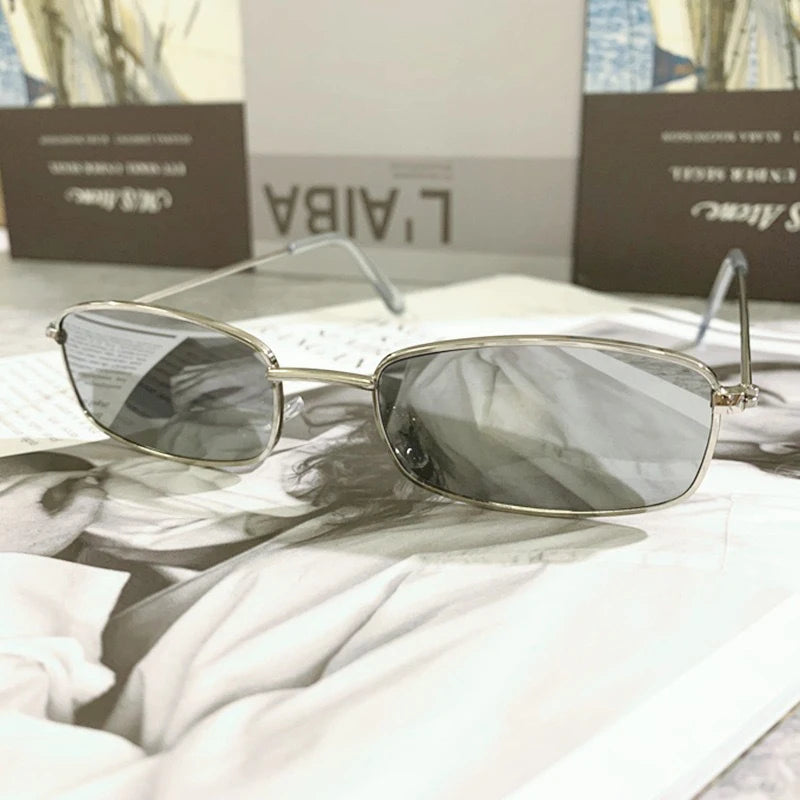 Fashion Retro Small Square Frame Sunglasses For Women Men Rectangle Sun Glasses Summer UV Protection Shades Vintage Eyewear
