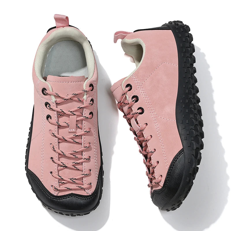 Couple Outdoor Hiking Shoes Slip On Mountaining Shoes Men Wide-Toe-Box Barefoot Shoes for Men Women Walking Shoes Men Sneakers