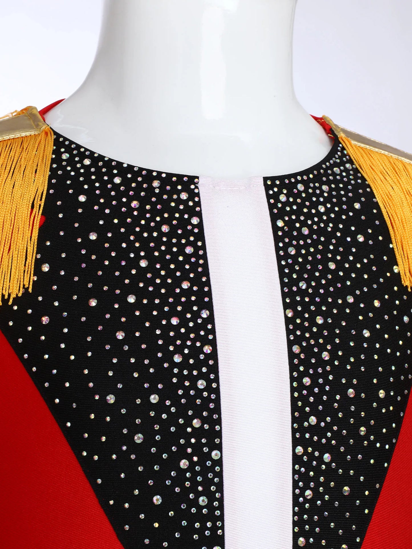 Halloween Costume Romper Circus Ringmaster Cosplay Carnival Party Shiny Sequins Leotard Dress Drum Majorette Magician Dress Up