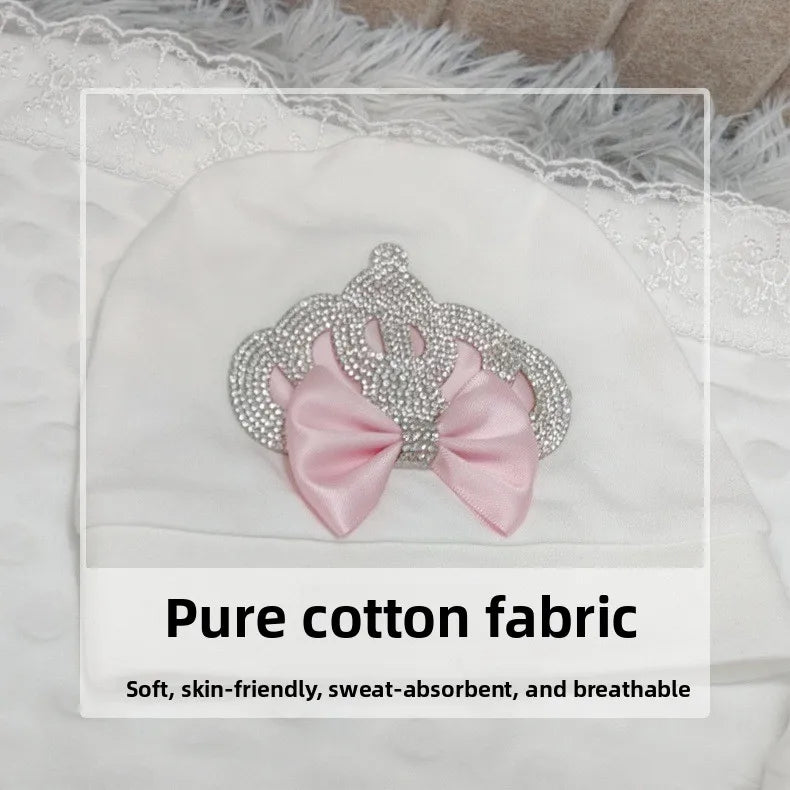 Ins Handmade Baby Swaddle Set Newbaby Gift Onesie Climbing Clothes High-end Gift Box Set Custom Newborn Baptism Clothes