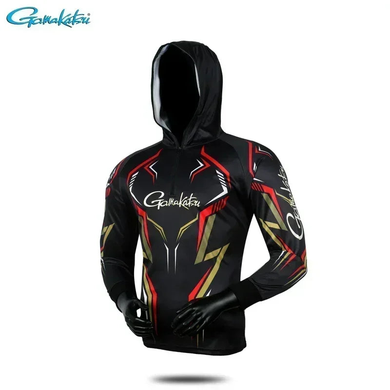 Fishing Clothing Long Sleeve Summer Quick-Drying Clothes Breathable Anti-UV Sun Protection Shirt Hooded Fishing Jacket