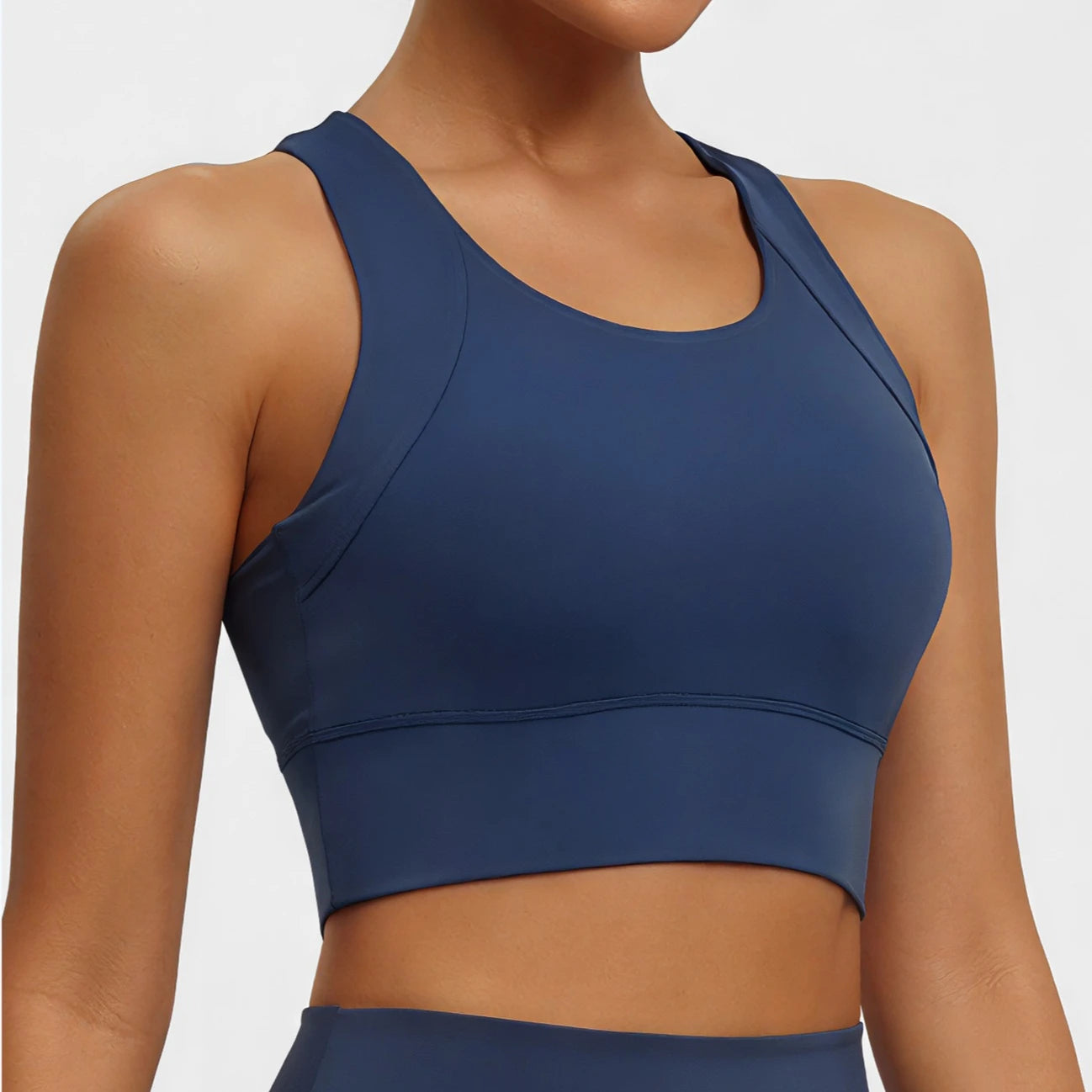 New Women's Sports Yoga Tank Top Halter Neck, Sexy Running Bra with Built-in Pads High-Intensity Shock-Absorbing Bra Tennis L