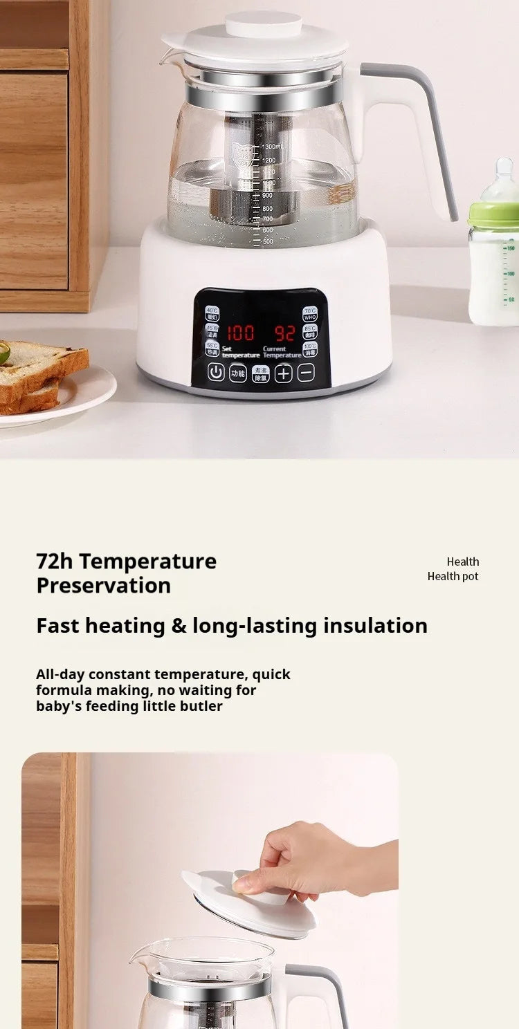 1.3L Household Constant Temperature Kettle, Fast Boiling Kettle, Baby Milk Regulator, Electric Kettle, Durable Health Pot