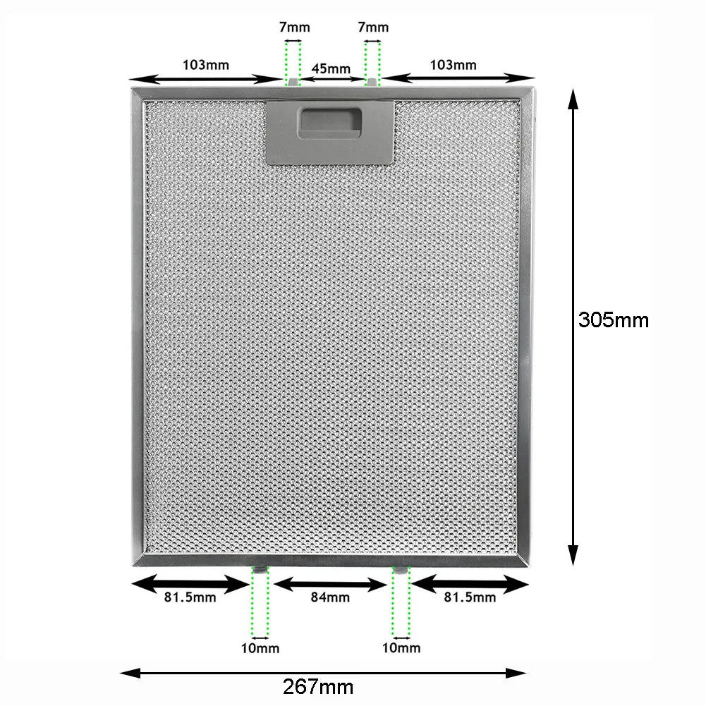 Range Hood Filter Cooker Hood Grease Filter Kitchen Extractor Ventilation Aluminium Aspirator Filter Mesh Replacement 30*26cm