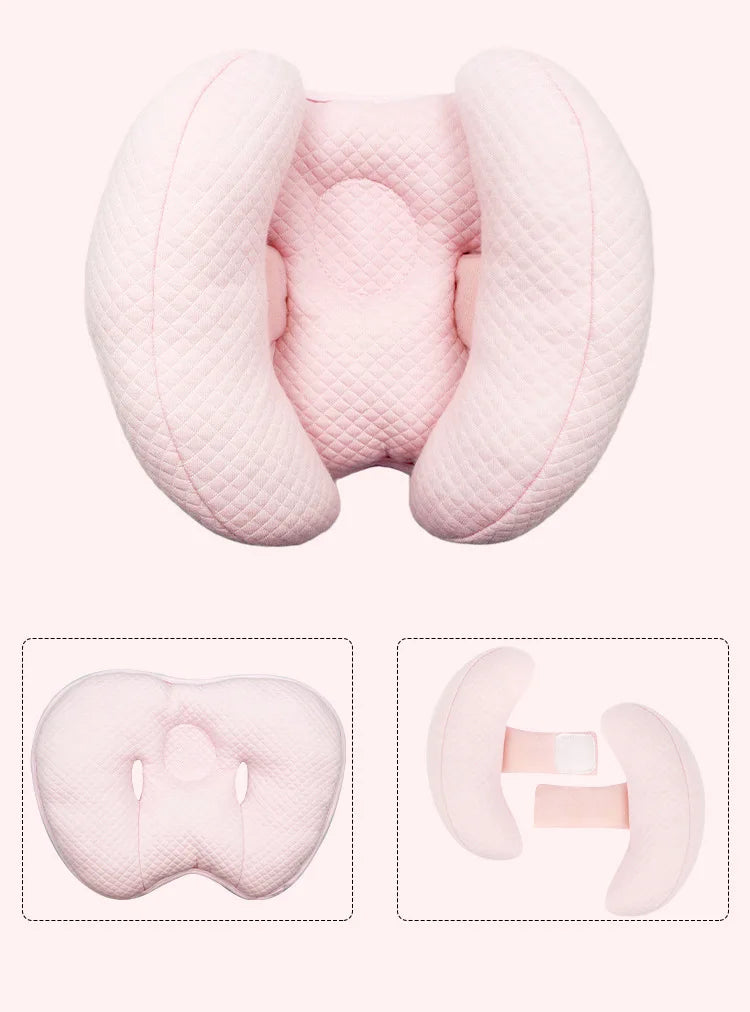 Infant Head Support Pillow for Car Seat Stroller Baby Neck Support Cushion with Adjustable Straps Child Head Rest Travel Pillow