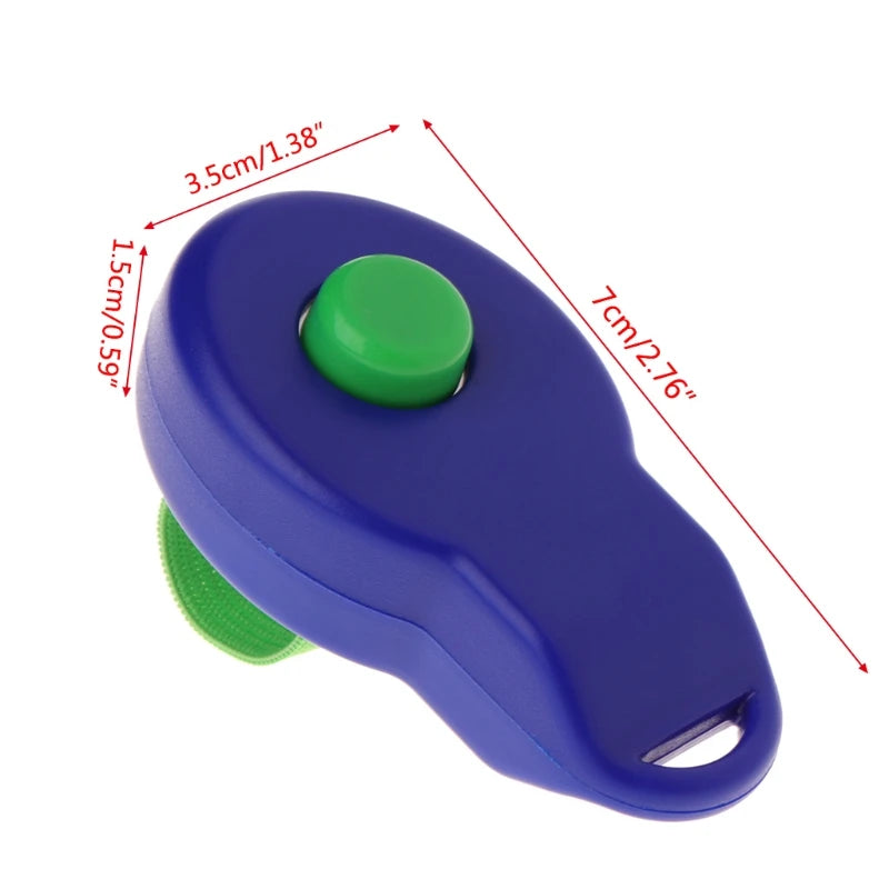 Pet Dog Clicker Dog Training Clicker with Elastic Finger Strap Large Button Clicker for Pet Dog for Cat Bird Horse Train