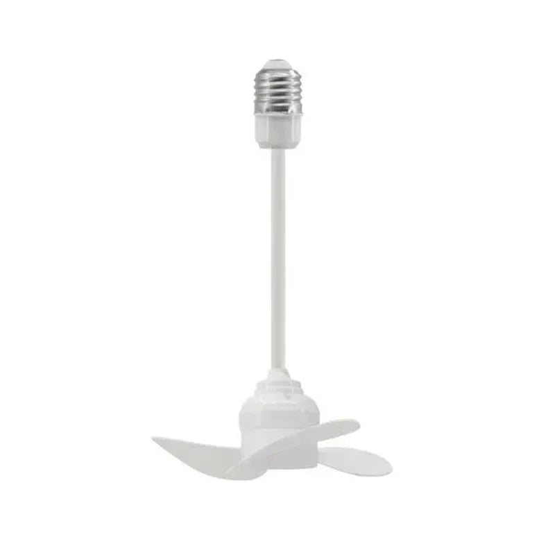14CM Indoor Ceiling Fan With E27 Screw Base Brushless Motor Compact Size Providing Quiet Efficient Air Movement Lamp Socket Fan