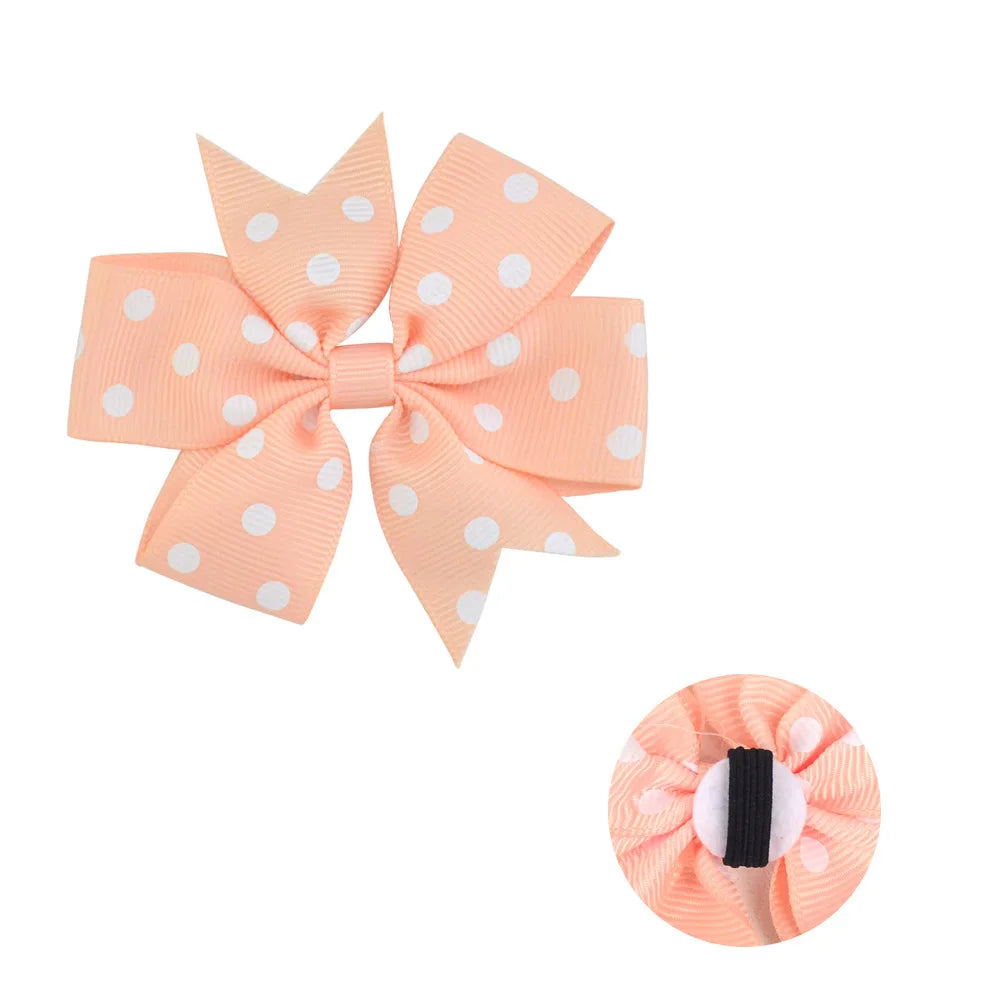 50/100pcs Dot Pet Accessories Dog Collar Bow Tie Slideable Dog Bow Ties Solid DIY Dog Collar Accessories Small Dogs Cat Bowties