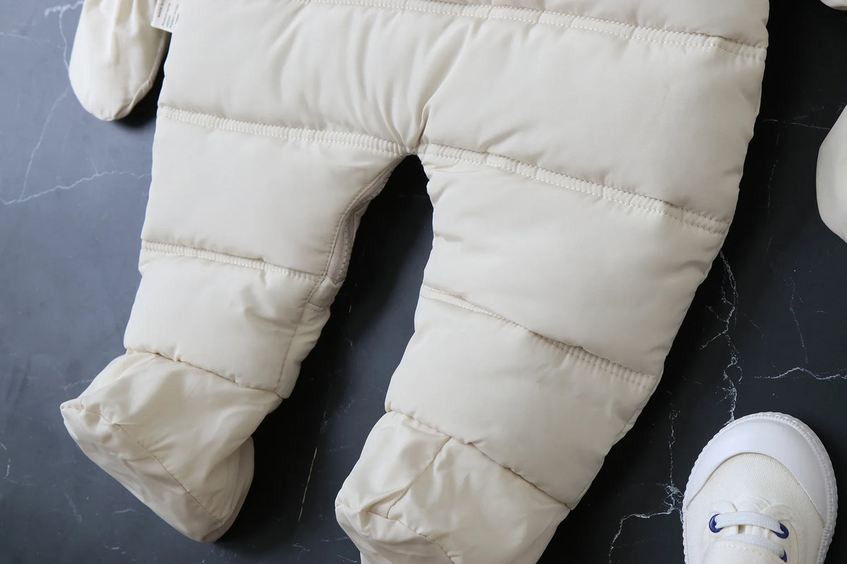 Winter Baby Jumpsuit Plus Velvet Warm Hooded Newborn Baby Girl Overalls  Infant Boy Snowsuit Toddler Romper Outfit 0-2 Years