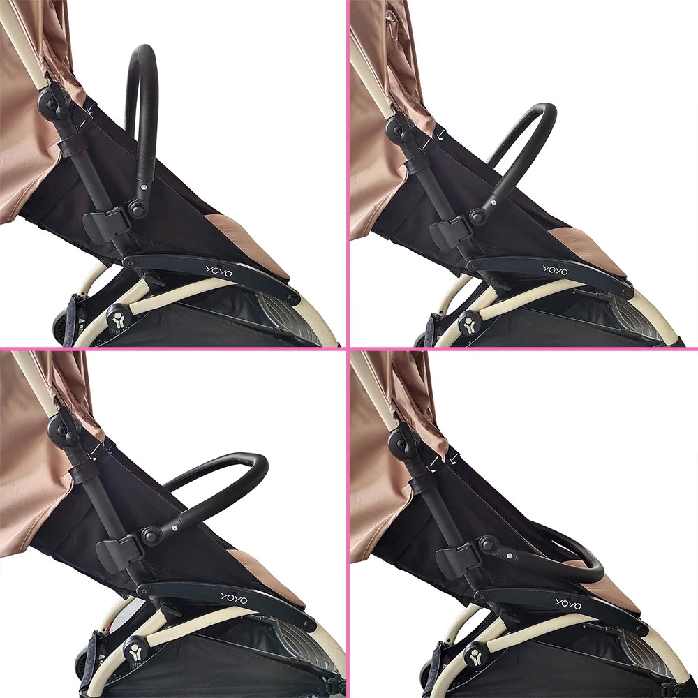Baby Stroller Accessories Bumper Bar for Bugaboo Bee3/5 & Babyzen yoyo Armrest Handlebar Dinner Plate PU leather Pram Accessory
