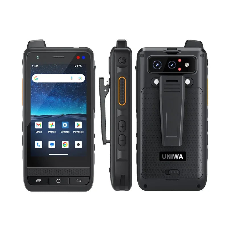 NEW Global Edition UNIWA F400 4G Zello Walkie Talkie Smartphone 4" Android15 5.0MP 13MP 4GB+64GB 4350mAh 15W PoC Radio SOS NFC