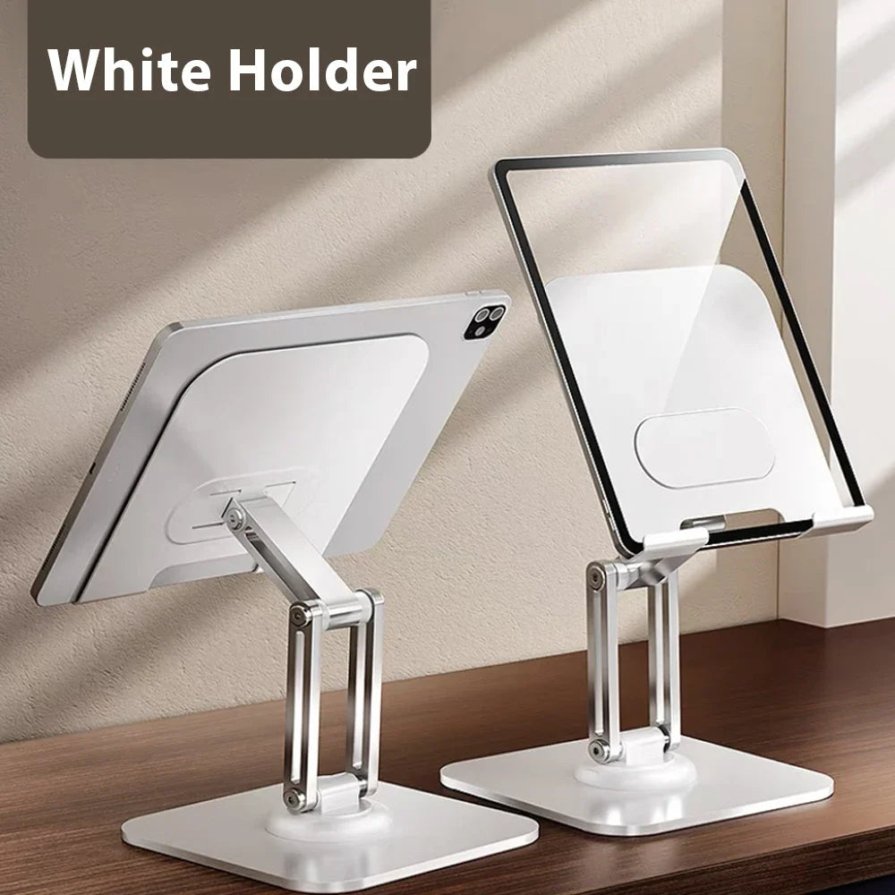 Tablet Holder Carbon Steel Stand with 360° Rotation Adjustable Stand For iPad Pro Air Mini Mobile Phone Desk Bracket 4-15 Inch
