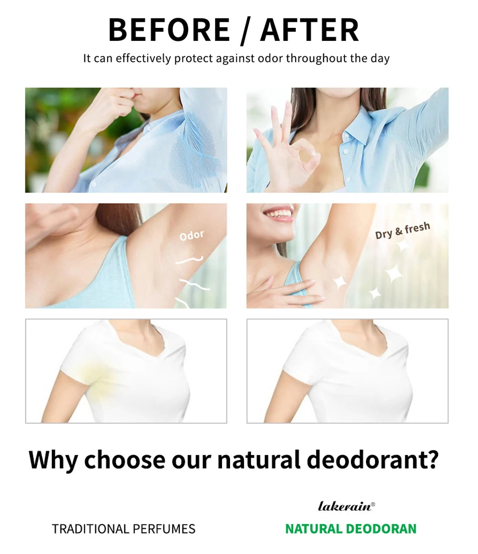 Solid Deodorant Stick Solid Perfume Balm Long-lasting Fresh Fragrance Deodorant Stick for Woman and Man Makeup