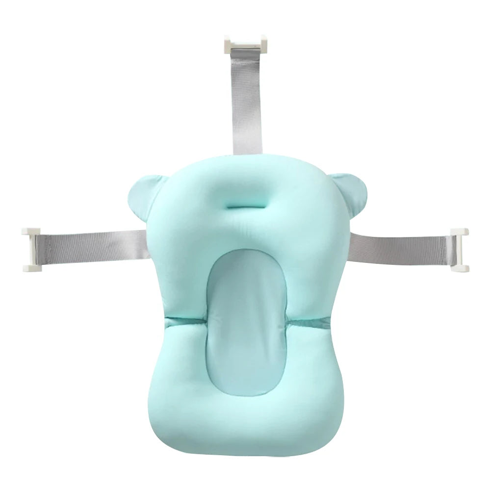 Newborn Bathtub Pillow Floating Newborn Baby Bath Cushion Seat Portable Provides Comfort and Support for Baby 0-12 Months