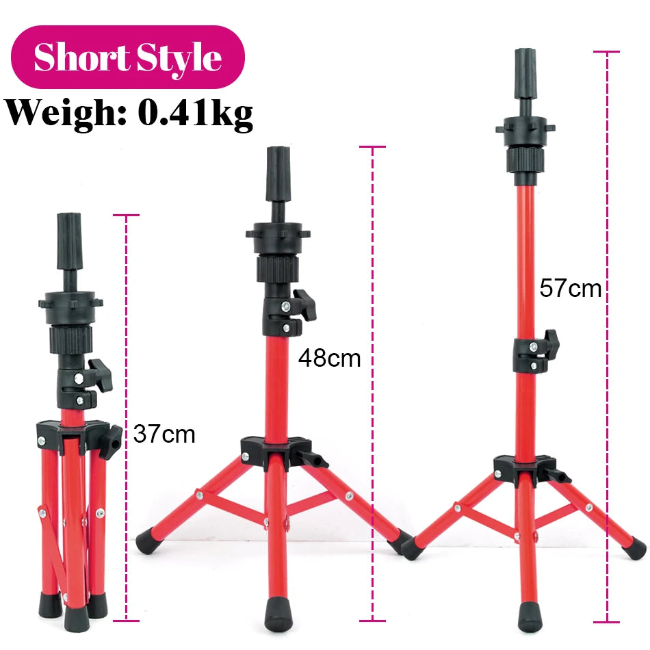 Mannequin Head Wig Stand With Adjustable Wig Tripod Stand Holder For Wigs Making Display cosmetology supplies hairdressing head