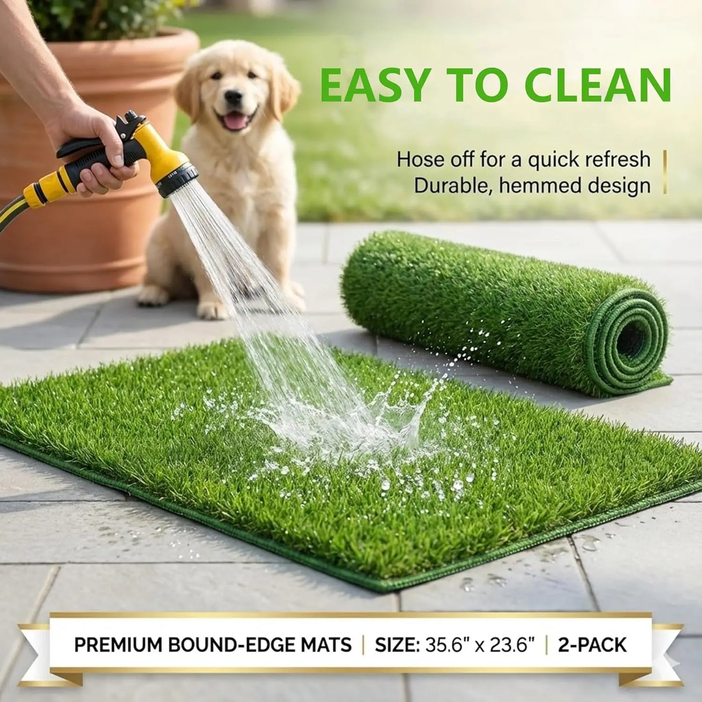 Simulation Lawn Dog Toilet Training Mat Washable Pet Urine Mat Dog Toilet Replacement Pad Eco-Friendly Non-Slip Pet  Accessory