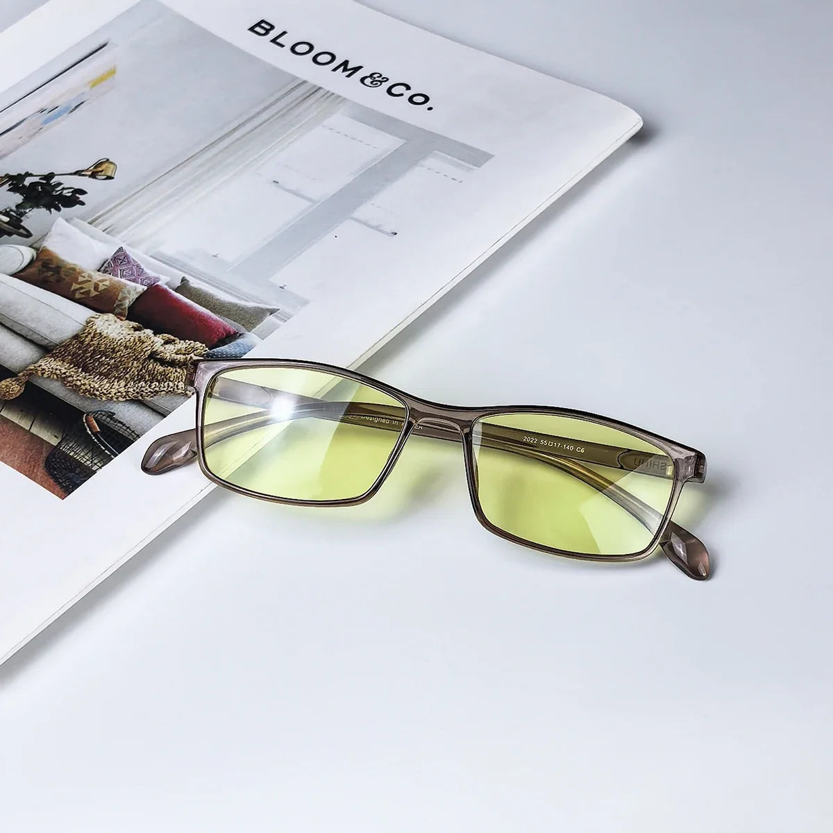 SHINU Blocking Harmful Blue Light Release Beneficial Blue Light EMS Smart Lens Reading Glasses for Man TR90 Frame