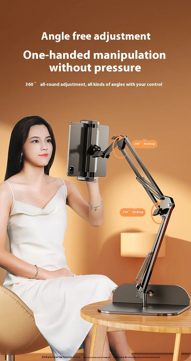 Adjustable Bedside Phone Stand Suitable For iPad Tablet Multifunctional Metal Extendable Lazy Person Watching Tv On The Bed