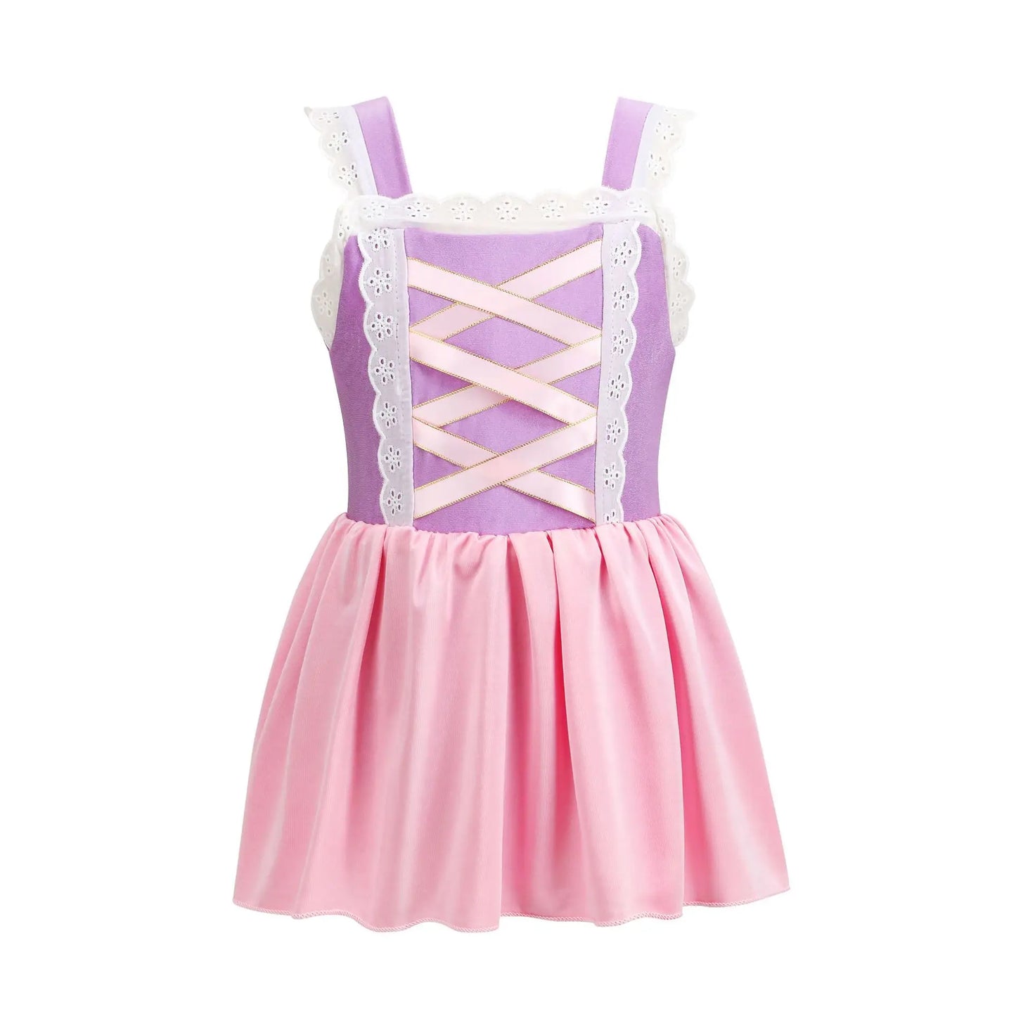 Girls Ruffle Style Princess Swimwear Rapunzel Separate Swimsuit Kids Elsa Anna Jasmine Princess Swimsuits Beach Bikini