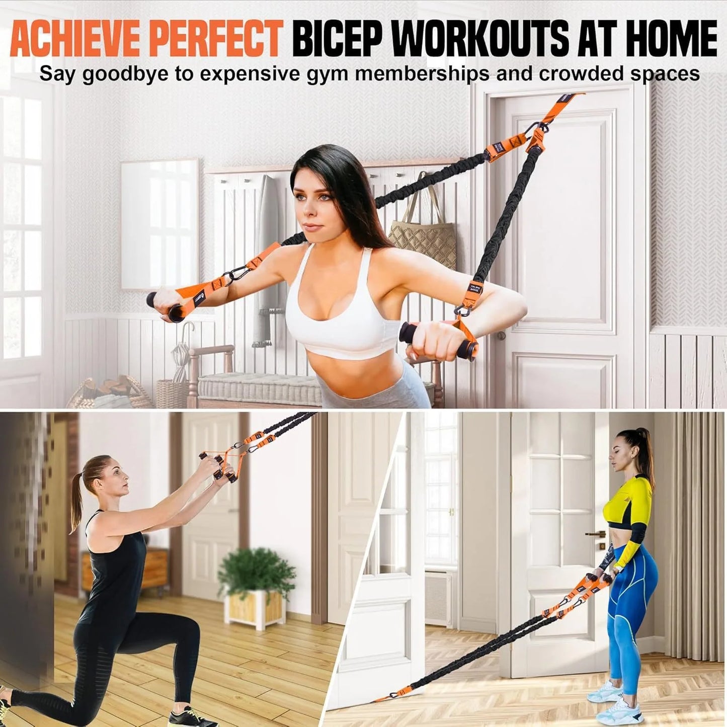 Pull Up Assistance Bands Set Resistance Strap for Pull-ups Assist for Men Women Hanging Training Chin-up Workout Body Stretching