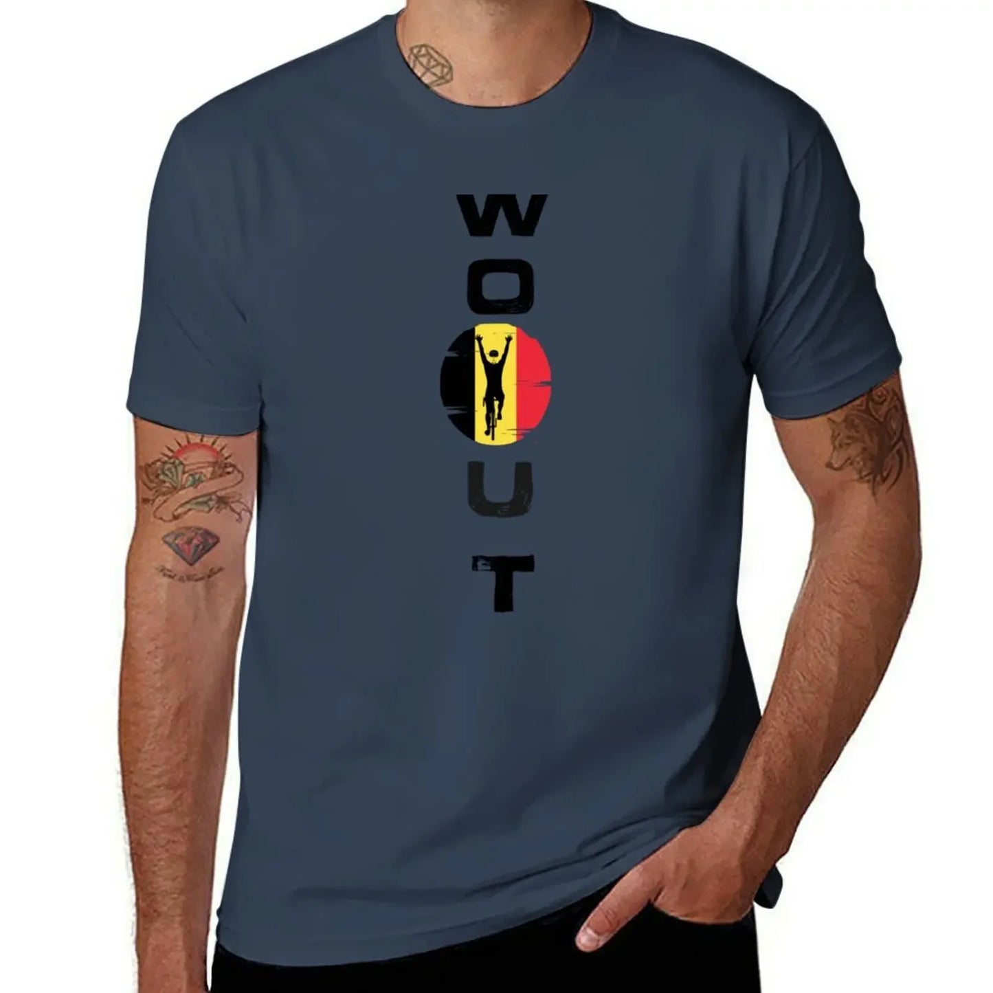 wout van aert T-Shirt cute clothes man clothes summer top quick-drying funny t shirts men