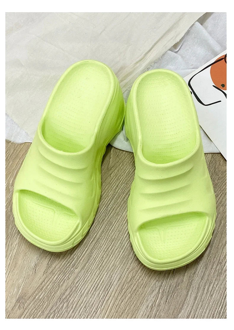Outdoor Ladies Sandals Women Platform Flip Flops Slippers Height Increasing 8cm Summer Fashion Open Toe White Zapatos Mujer