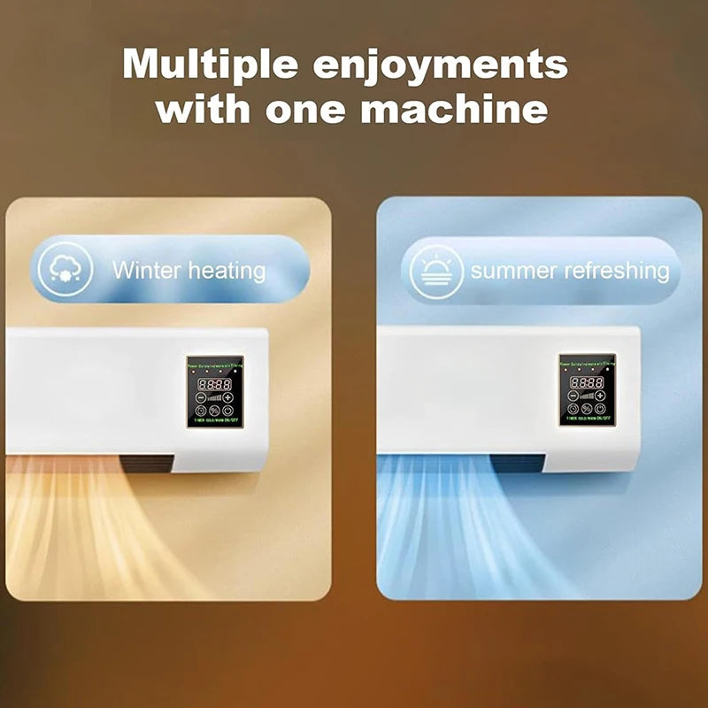 Wall-mounted Air Conditioner Fan and Heater RV Air Conditioner Fan Heater Combo Split Portable Ductless Air Conditioner