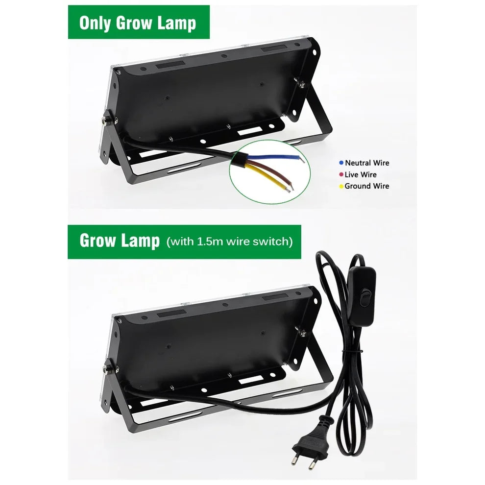 Full Spectrum LED Grow Lights 50/300W Plant Lamp Indoor Plants Phyto Lamp Greenhouse Hydroponic Plant Vegetable Growing Lamp
