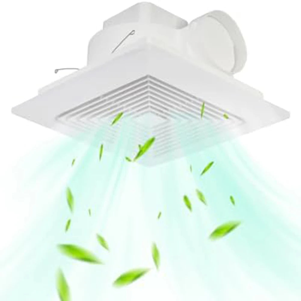 Ceiling Exhaust Fan for Kitchen Bathroom Powerful Airflow Strong Suction Silent Ventilation Fan with Energy Saving Copper Motor