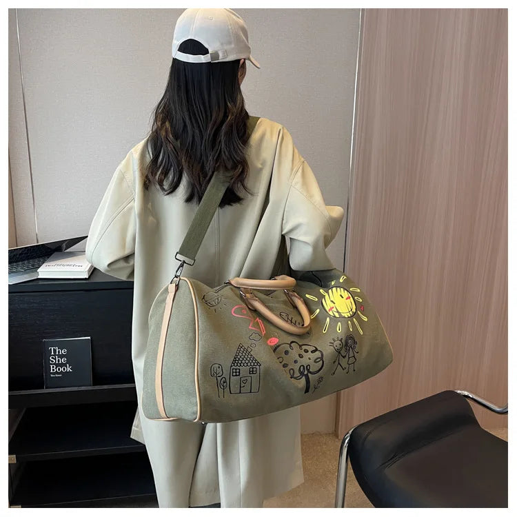 Large Capacity Travel Bag Fitness Handbag Crossbody Bag for Women Duffle Bag Carry on Luggage Bolso Marca Lujo Сумка Женская Sac