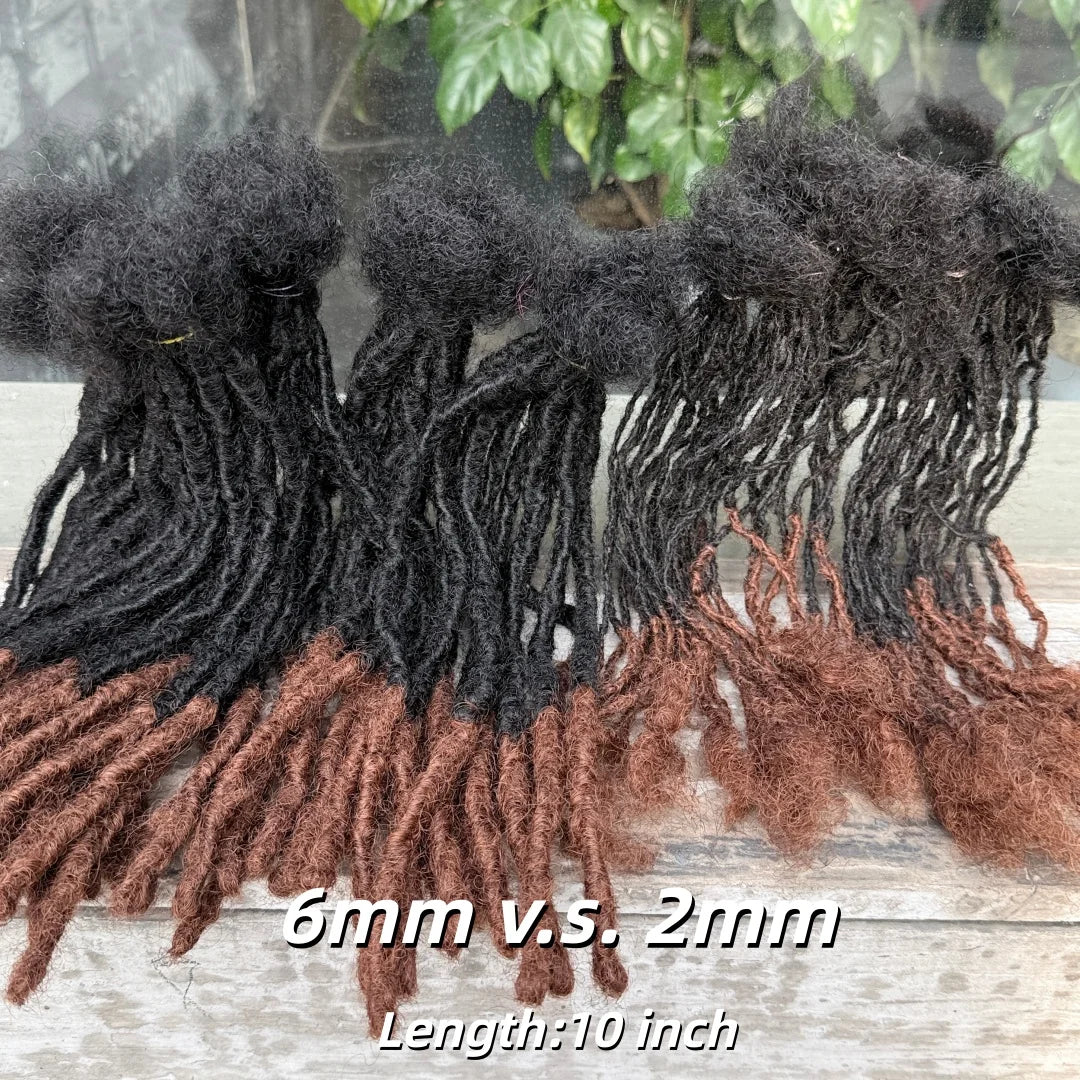0.2 Sisterlocs Handmade Interlocs Dreadlock 100% Real Human Hair Permanent Micro Locs Extensions Natural Looking Soft Dreadlock