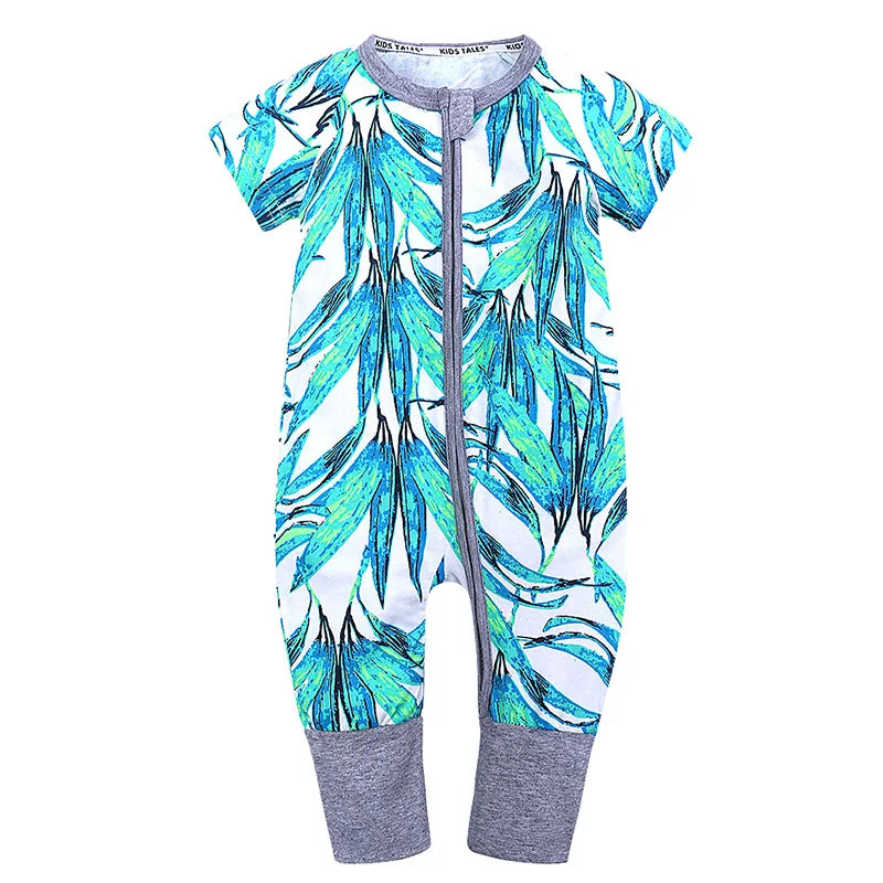 0-3years Baby Rompers Newborn Clothes Short Sleeve Infant Printing Pajamas Cotton Soft Boys Girls Jumpsuit Costume Body Suit