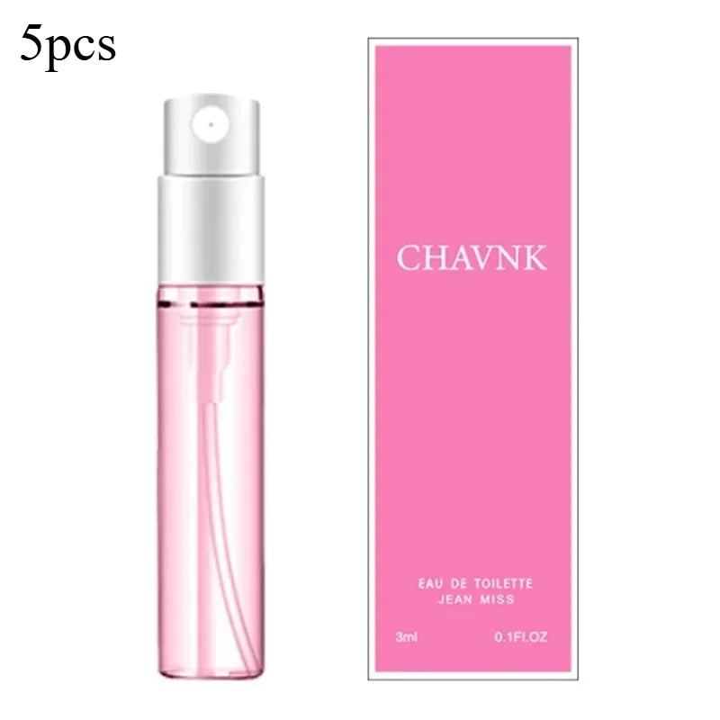 5pcs 3ml Q Style Brand Pheromone Perfume for Women Men Atomizer Beautiful Packaging Fashion Lady Sample Long Lasting Taste